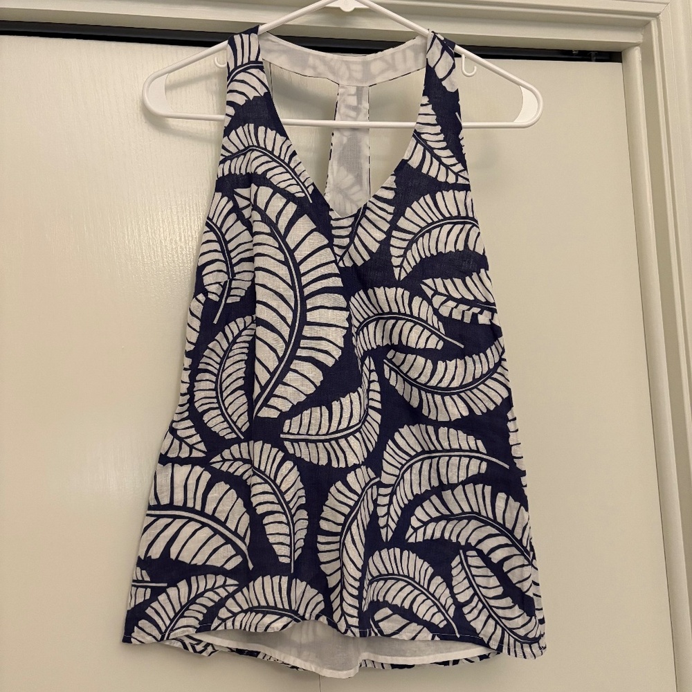 Island Company Tropical Linen Top Sz XS